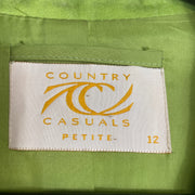 Vintage Green Country Casuals Blazer Womens 12