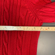 Red Chaps Cable Knit Sweater Women's Medium