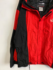 Black and Red North Face Raincoat Men's Large