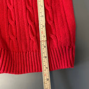 Red Chaps Cable Knit Sweater Women's Medium