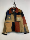 Reworked Multicolour Carhartt Workwear Patchwork Jacket Women's Large