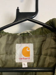 Reworked Tree Print Carhartt Workwear Jacket Women's Large