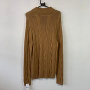 Brown Chaps Cable Knit Sweater Women's Large