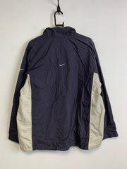 Vintage 90s Navy and White Nike Windbreaker Men's medium