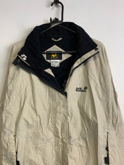 Cream Jack Wolfskin Raincoat Women's Large