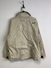 Cream Jack Wolfskin Raincoat Women's Large