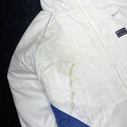 00s White and Blue Nike Jacket Men's Large