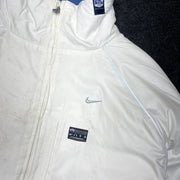 00s White and Blue Nike Jacket Men's Large