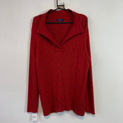 Red Chaps Cable Knit Sweater Women's XXL