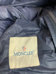 Navy Moncler Long Puffer Jacket Women's Large