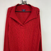 Red Chaps Cable Knit Sweater Women's XXL