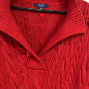 Red Chaps Cable Knit Sweater Women's XXL