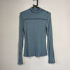 Blue Tommy Hilfiger Turtleneck Sweater Womens Small y2k