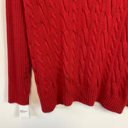 Red Chaps Cable Knit Sweater Women's XXL