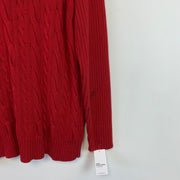 Red Chaps Cable Knit Sweater Women's XXL