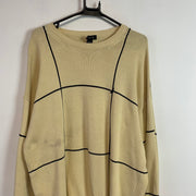 Yellow Beige Nautica Knitwear Sweater Women's Large