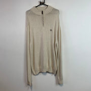 Cream White Chaps Knitwear Sweater Women's XXL