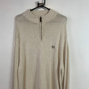 Cream White Chaps Knitwear Sweater Women's XXL