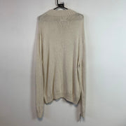 Cream White Chaps Knitwear Sweater Women's XXL