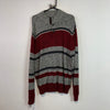 Grey and Red Chaps Knitwear Sweater Women's XXL