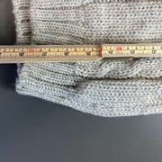 Grey Antartex Wool Sweater Cable Large