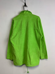 Vintage 90s Green Adidas Fleece Jacket Men's Medium