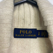 Beige Polo Ralph Lauren Knit Jumper Sweater Womens Small