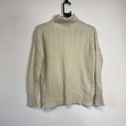 Beige Polo Ralph Lauren Knit Jumper Sweater Womens Small