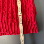 Red Chaps Cable Knit Sweater Women's XXL