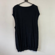 Black Chaps Jumper Vest Women's 4XL