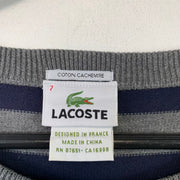 Purple and Grey Lacoste Jumper Women's XL