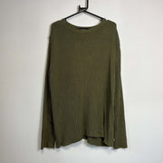 Green Calvin Klein Jumper Knit 2000s y2k XL