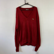 Red Lacoste Jumper Men's Large