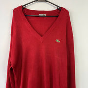 Red Lacoste Jumper Men's Large