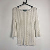 White Lauren Ralph Lauren Cable Knit Jumper Sweater Womens Small