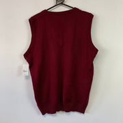 Red Lacoste Sweater Vest Women's XXL