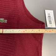 Red Lacoste Sweater Vest Women's XXL