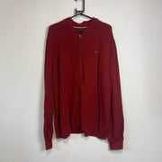 Red Tommy Hilfiger Knit Jumper Sweater XL