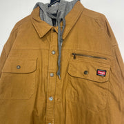 Brown Wrangler Workwear Jacket Hoodie 2XL