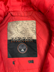 Red Napapijri Anorak Jacket Men's Medium