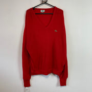 Vintage Red Izod Lacoste Knitwear Jumper Men's XL