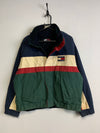 Navy and Green Tommy Hilfiger Reversible Jacket Men's Medium