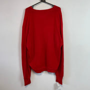 Vintage Red Izod Lacoste Knitwear Jumper Men's XL