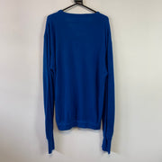 Vintage 90s Blue Izod Lacoste Knitwear Jumper XXL