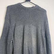 Grey Polo Jeans Ralph Lauren Knit Jumper Sweater Medium