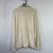 Cream White Izod Knitwear Sweater Men's Large