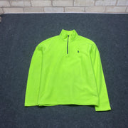 Neon Yellow Polo Ralph Lauren Fleece Men's Medium