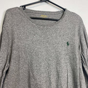 Grey Polo Ralph Lauren Longsleeve Top Medium