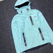 Baby Blue North Face Soft Shell Jacket Women's Medium