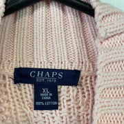 Pink Chaps Cable Knit Sweater Women's XL